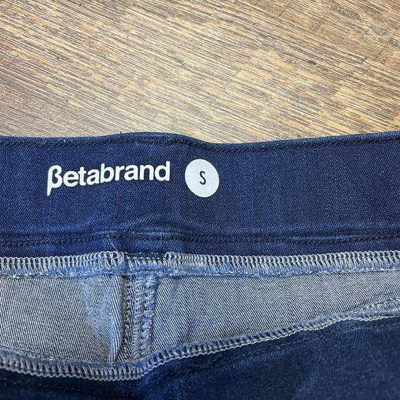 CLEARANCE Betabrand Crop Skinny Jeans Stretch Womens Small Dark Denim Ankle Zip - Picture 2 of 10